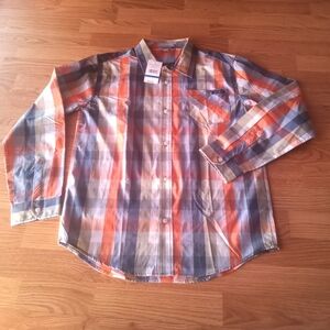 P**NWT boys Lucky Brand button shirt sz XL 18/20 MSRP $42.50
